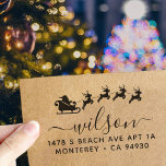 Christmas Return Address Santa Claus Sleigh Self-inking Stamp<br><div class="desc">Get into the holiday spirit with our charming Santa's Sleigh Return Address Stamp! Whether you're sending out Christmas cards, invitations, or just want to add a festive touch to your outgoing mail, this stamp will make your envelopes stand out. Spread holiday cheer with every piece of mail you send. Order...</div>