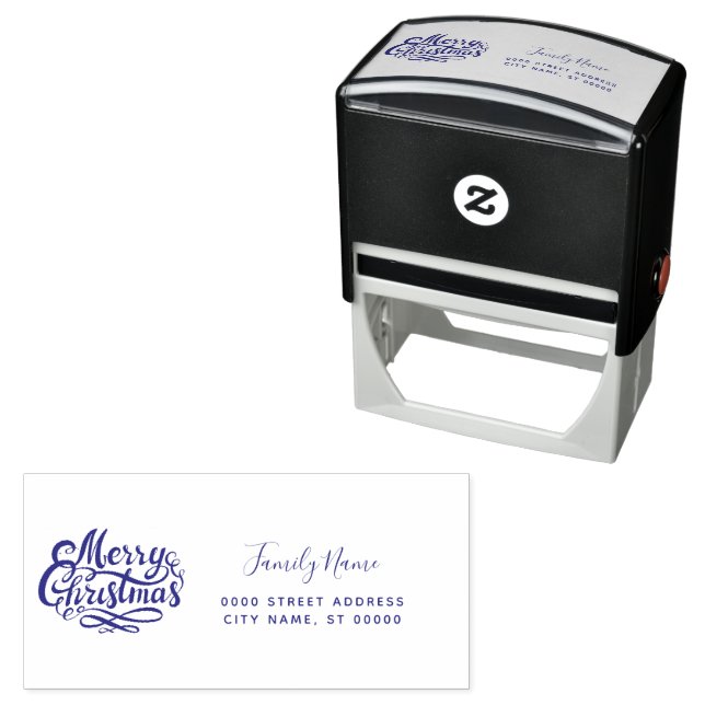 Christmas Return Address Self-inking Stamp (In Situ)