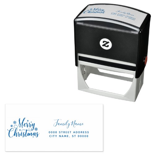 Christmas Return Address Self-inking Stamp