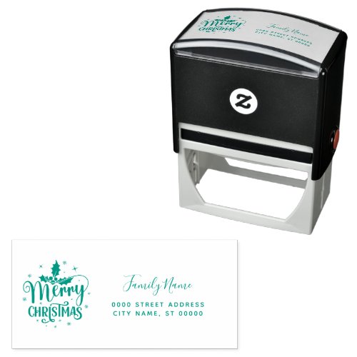 Christmas Return Address Self-inking Stamp