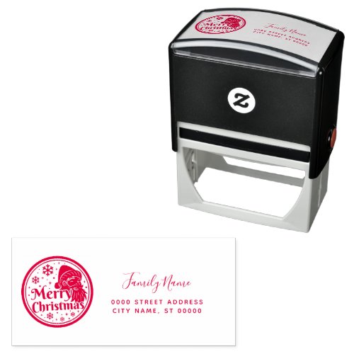 Christmas Return Address Self-inking Stamp