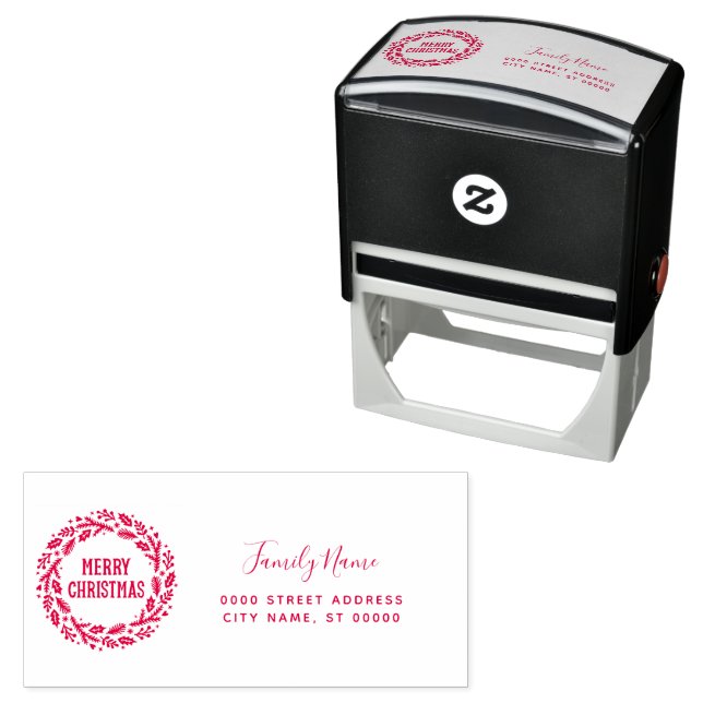 Christmas Return Address Self-inking Stamp (In Situ)