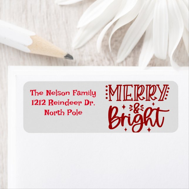 Christmas return address sticker (Insitu)