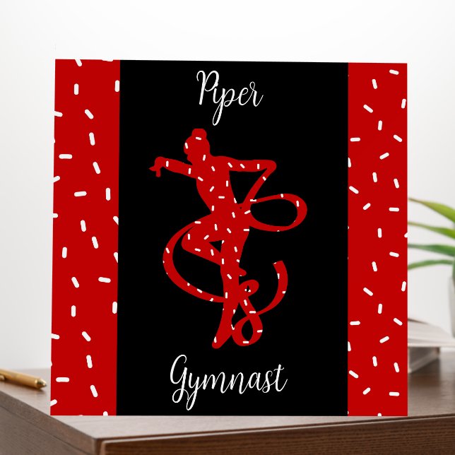 Christmas Rhythmic Gymnastics Red Candy Sprinkle Foam Board (In Situ (Office))