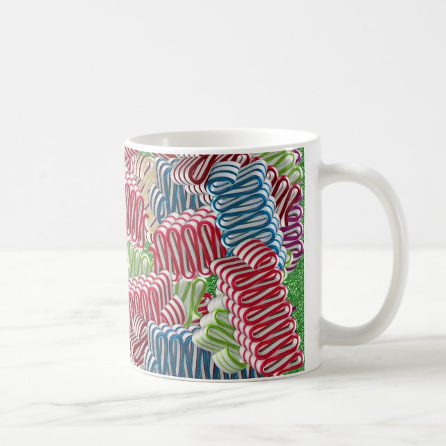 Christmas Ribbon Candies Coffee Mug (Right)