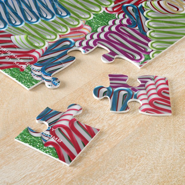 Christmas Ribbon Candies Jigsaw Puzzle (Side)