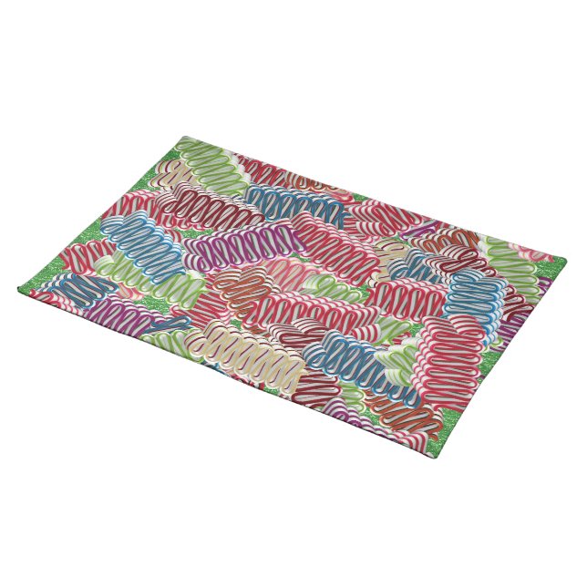 Christmas Ribbon Candies Placemat (On Table)