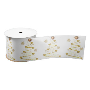 Christmas Ribbon, Christmas Angel Satin Ribbon