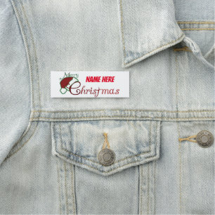 **CHRISTMAS RIBBON** FOR CHRISTMAS EVENTS NAME TAG