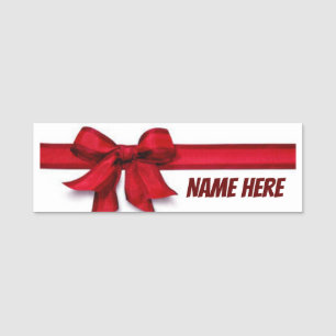 **CHRISTMAS RIBBON** FOR CHRISTMAS EVENTS NAME TAG