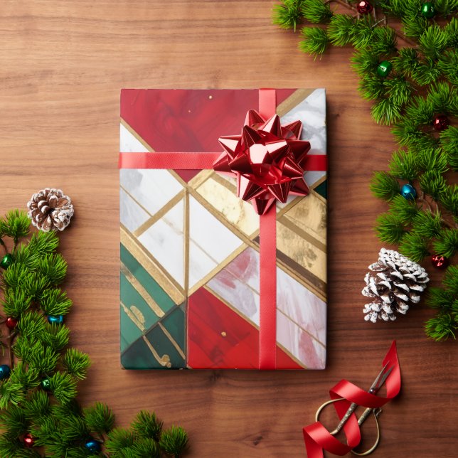Christmas Ribbon Wrapping Paper (Holiday Gift)