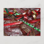 Christmas Ribbons Red Green and Gold Holiday
