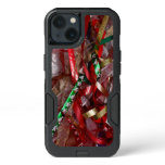 Christmas Ribbons Red Green and Gold Holiday iPhone 13 Case