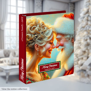 Christmas Ring Binder Memory Album Santa Theme