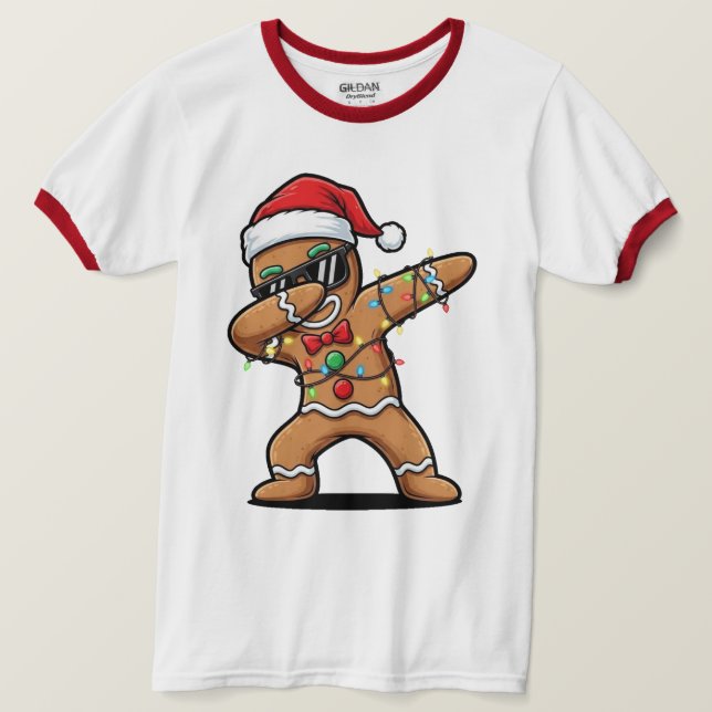 Christmas Ringer T-Shirt (Design Front)