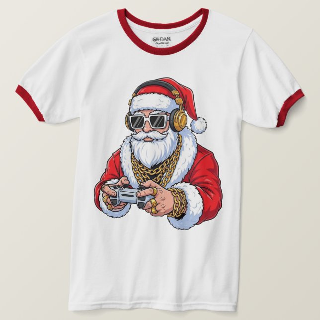 Christmas Ringer T-Shirt (Design Front)