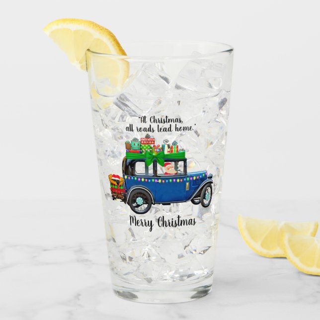 Christmas Road Glass Cup (Front Ice)