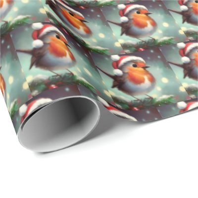 Christmas Robin 2 Wrapping Paper