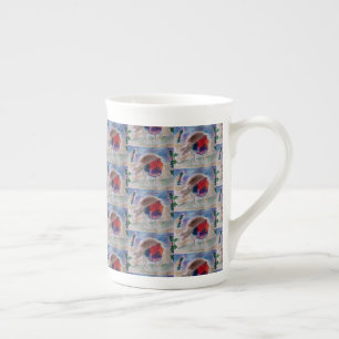Christmas Robin Bone China Mug