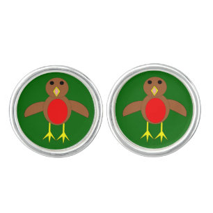 Christmas Robin Cufflinks
