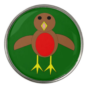 Christmas Robin Golf Ball Markers