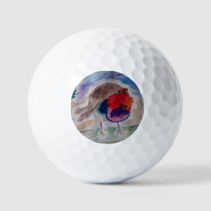Christmas Robin Golf Balls