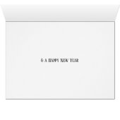 Christmas Robin Hanging Stocking Personalized Cards (Inside Horizontal (Bottom))