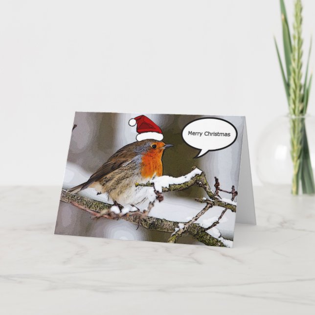 Christmas Robin Holiday Card (Front)