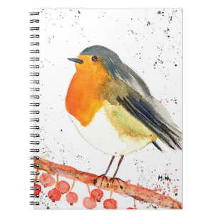 Christmas robin notebook