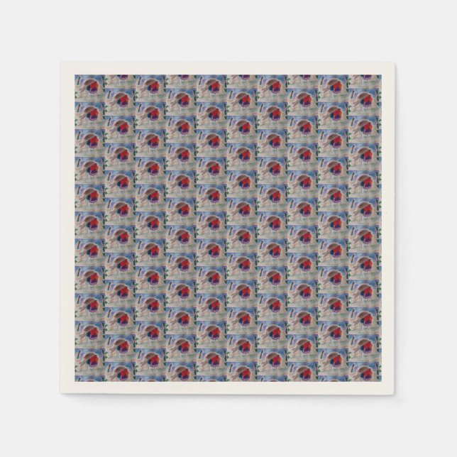 Christmas Robin Paper Napkins (Front)
