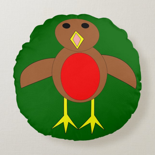 Christmas Robin Pillow (Front)