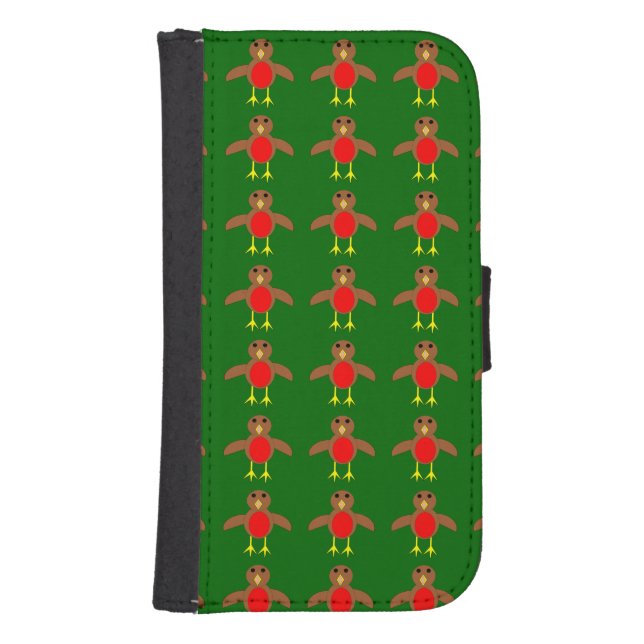 Christmas Robin Samsung Wallet Case (Front)