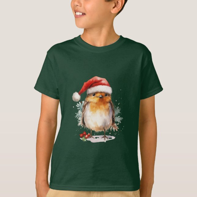 Christmas Robin T-Shirt (Front)