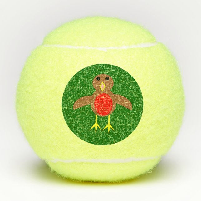 Christmas Robin Tennis Balls (Front)