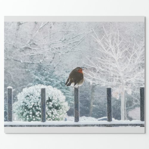 Christmas Robin  Wrapping Paper