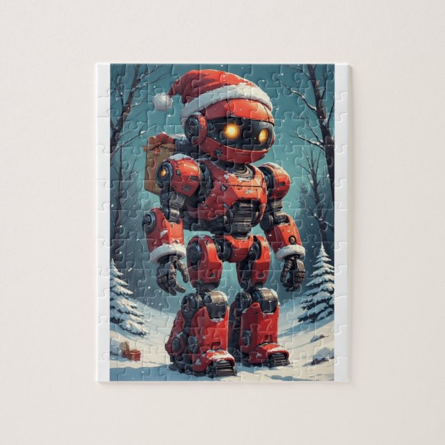 Christmas Robot  Jigsaw Puzzle (Vertical)