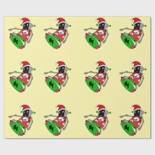 Christmas Robot  Wrapping Paper