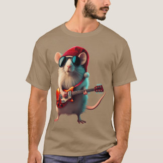 Christmas Rocker Mouse Christmas Series boy T-Shirt