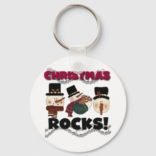 Christmas Rocks T-shirts and Gifts Keychain