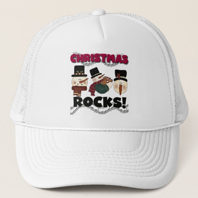 Christmas Rocks T-shirts and Gifts Trucker Hat (Front)