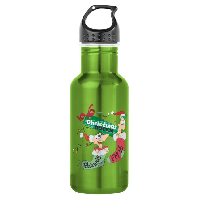Christmas Rocks Water Bottle (Front)