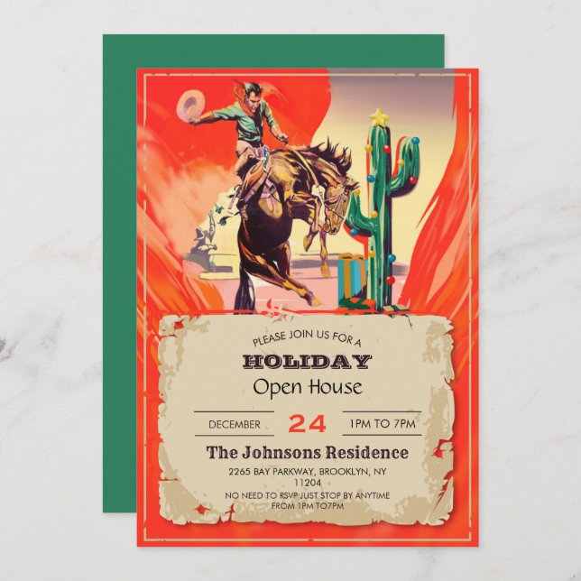 Christmas Rodeo         Invitation (Front/Back)