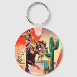 Christmas Rodeo Keychain