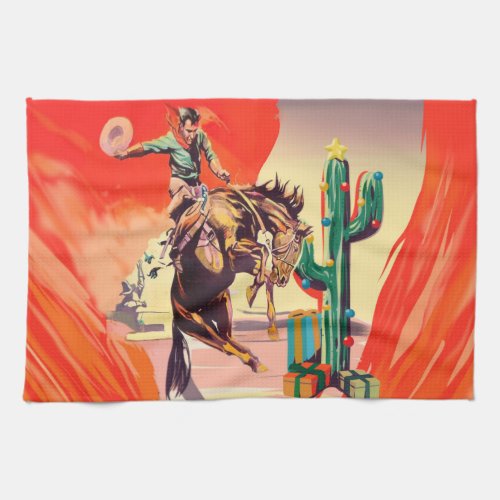 Christmas Rodeo Kitchen Towel