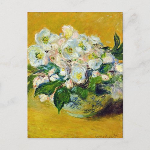 Christmas Roses by Claude Monet Postcard