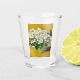 Christmas Roses (by Claude Monet) Shot Glass