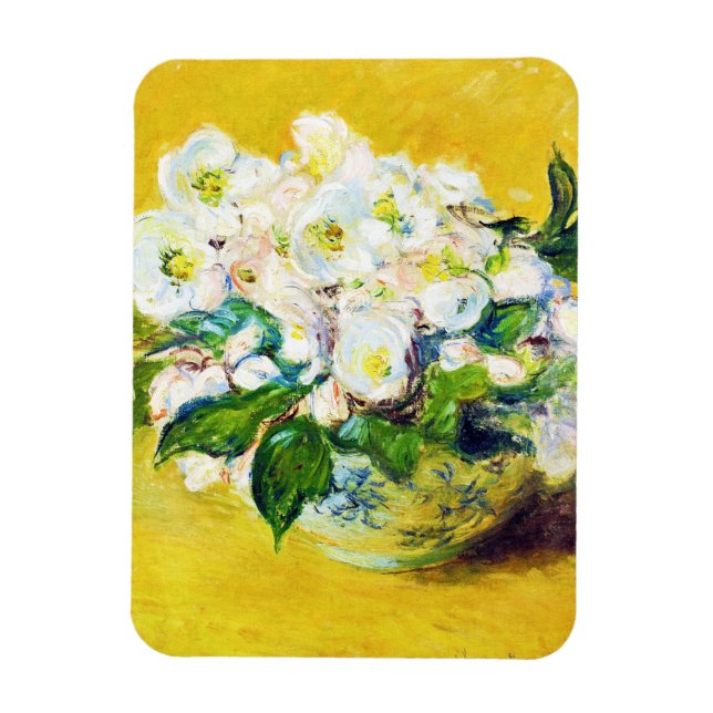 Christmas Roses Claude Monet flowers floral paint Magnet (Vertical)