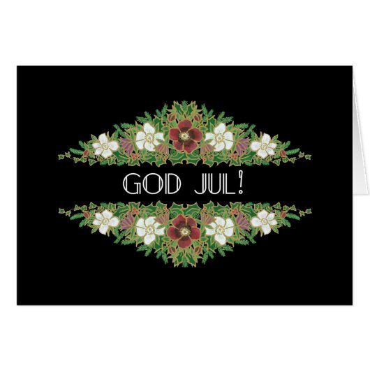 Christmas Roses, Hellebores, Norwegian Language (Front Horizontal)