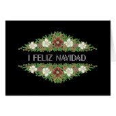 Christmas Roses, Hellebores, Spanish Greeting (Front Horizontal)