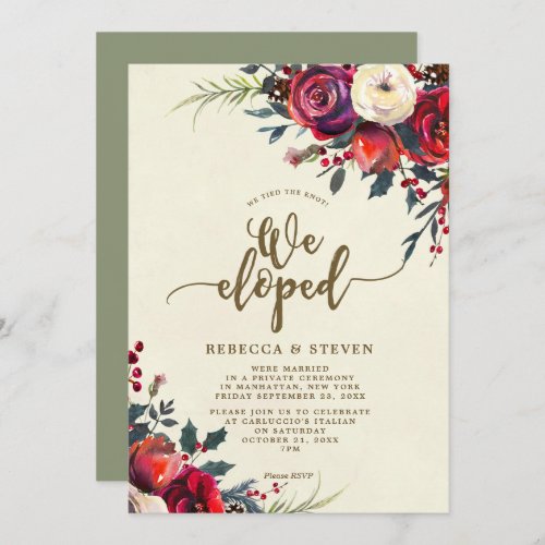 eloped invitation
